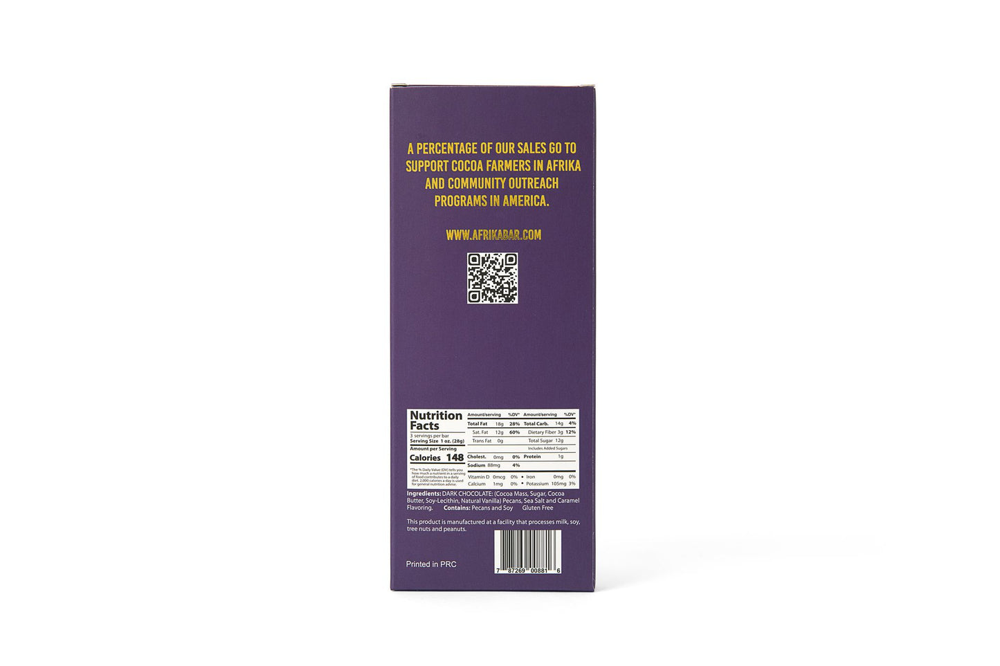 Caramel Pecan Dark Chocolate and Sea Salt 55% Cocoa