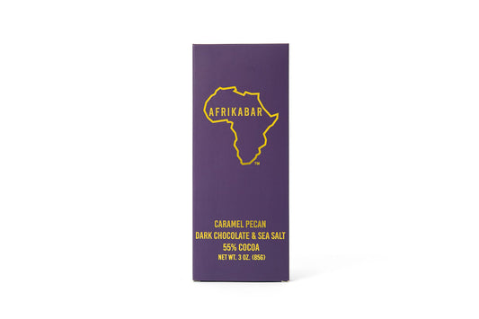 Caramel Pecan Dark Chocolate and Sea Salt 55% Cocoa