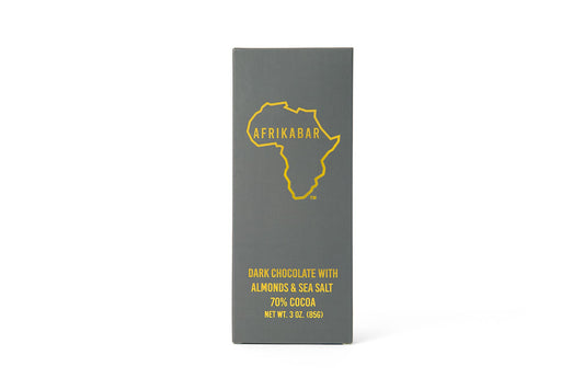 Dark Chocolate with Almonds and Sea Salt 70% Cocoa